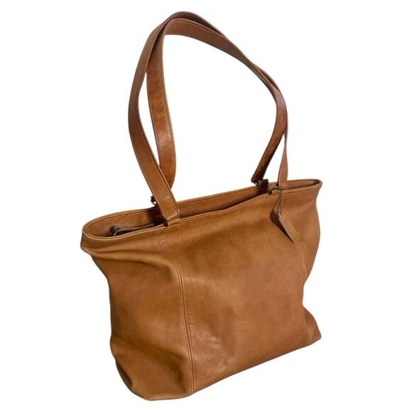 Vintage Coach 4065 British Slouchy Fall Tote Made in USA Quiet Luxury Classic - Picture 2 of 15